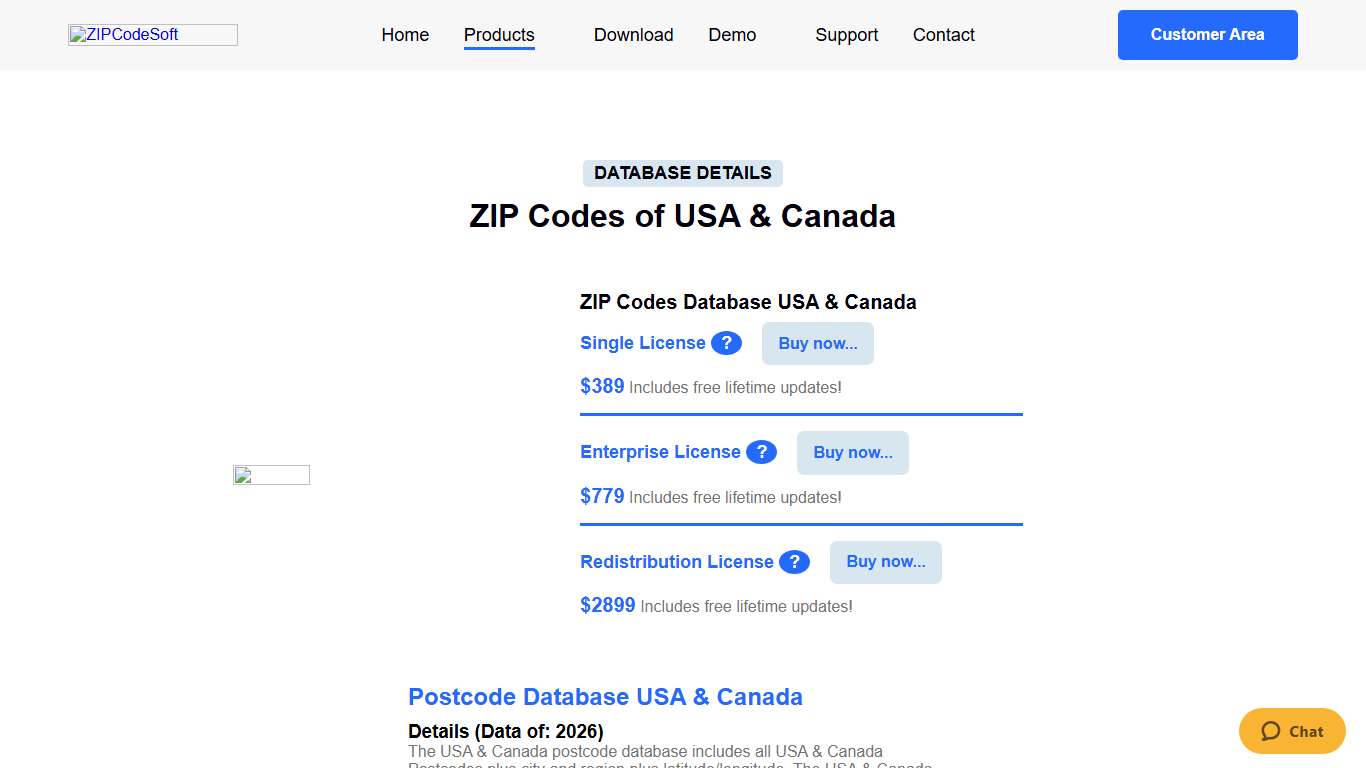 Download USA & Canada ZIP Code Database 2026