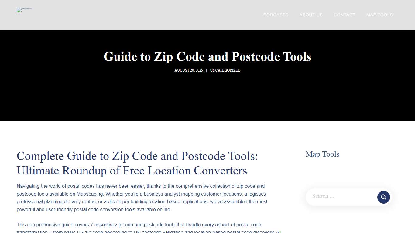 Guide To Zip Code And Postcode Tools - January 24, 2026