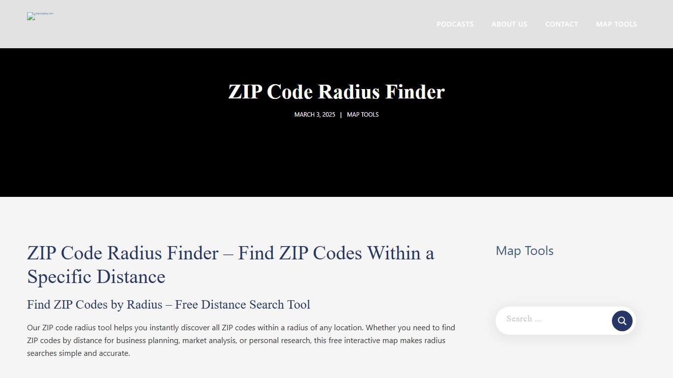 ZIP Code Radius Finder - January 24, 2026